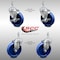 Service Caster 5 Inch SS Solid Polyurethane Swivel 10mm Threaded Stem Caster Brakes, 2PK SCC-SSTS20S514-SPUS-M1015-2-TLB-2 - alternate 2